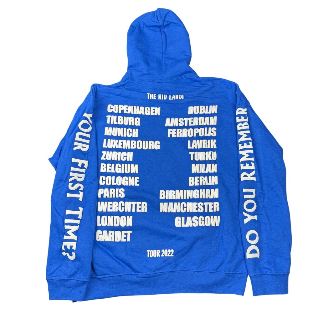 The Kid‎ Laroi EOTW Tour 2022 Hoodie Blue Medium Official Concert Merch - Picture 2 of 5